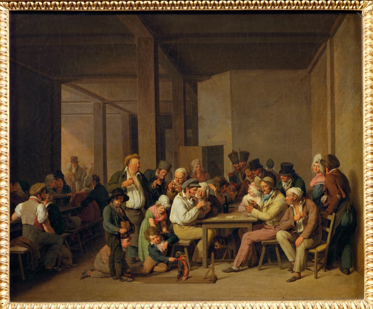 Scene de cabaret - cenas numa taberna ... de Louis Leopold Boilly