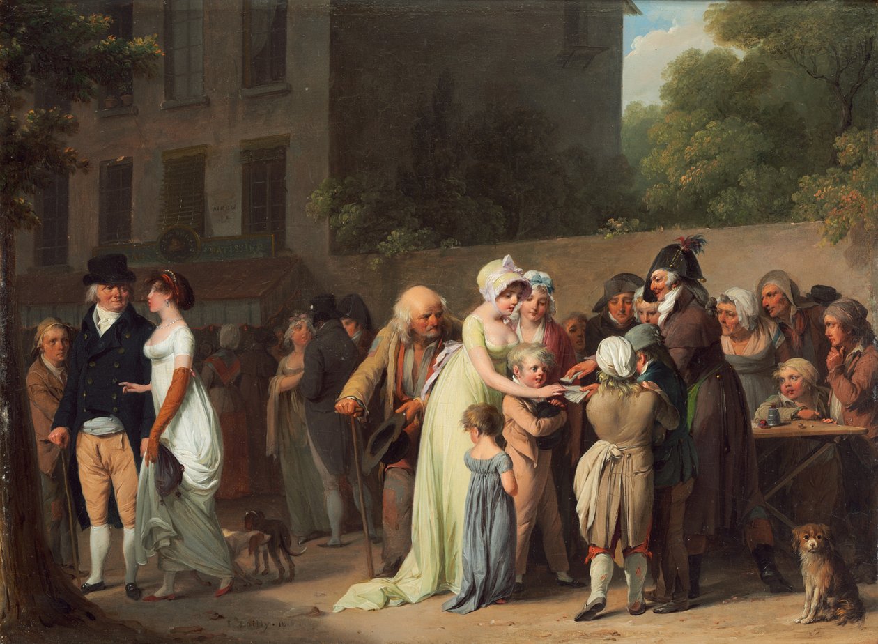 O Cartão Sharp na Boulevard de Louis Leopold Boilly
