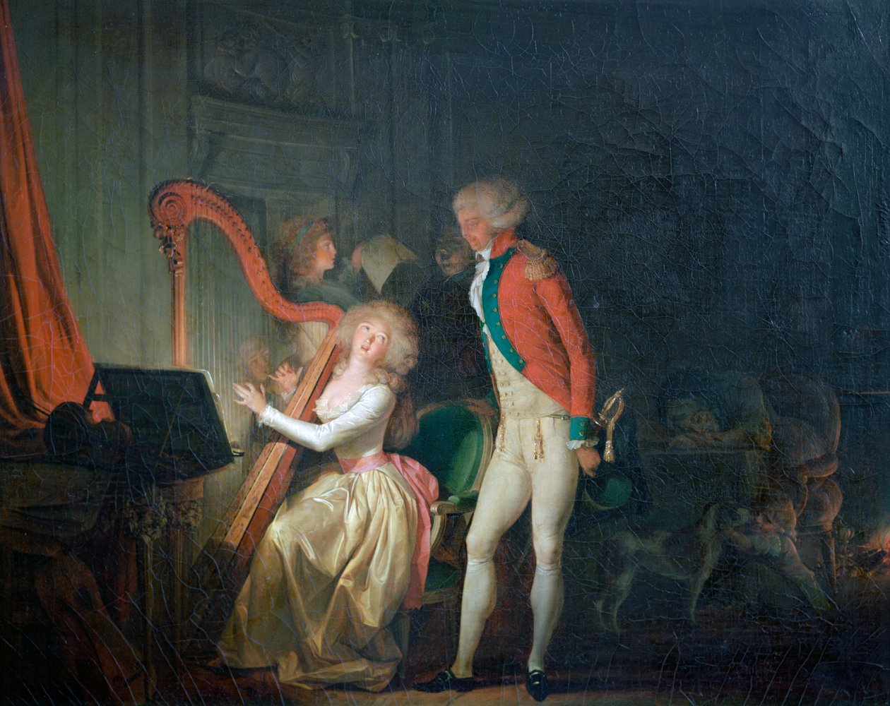 O concerto improvisado, ou o preço da harmonia, 1790 de Louis Leopold Boilly