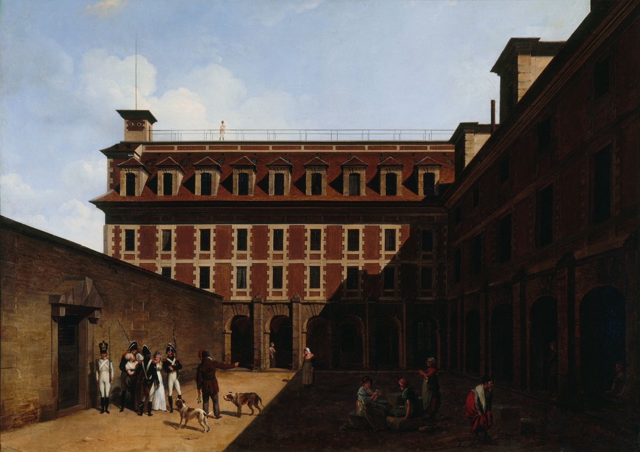 A prisão de Madelonnettes, c. 1810. de Louis Leopold Boilly