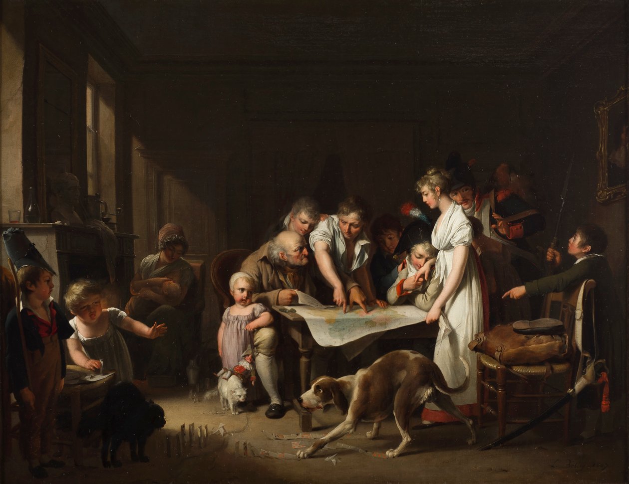 A Leitura do Boletim do Grande Exército de Louis Leopold Boilly
