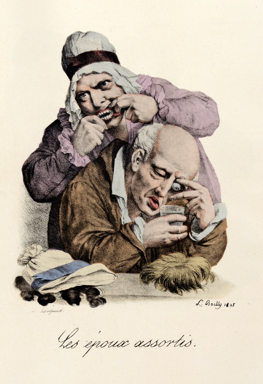 Os diversos spools gravados por Louis-Leopold Boilly (Louis Leopold Boilly de Louis Leopold Boilly