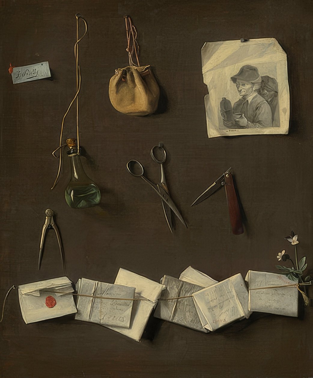 Objetos diferentes. Por volta de 1785 de Louis Leopold Boilly