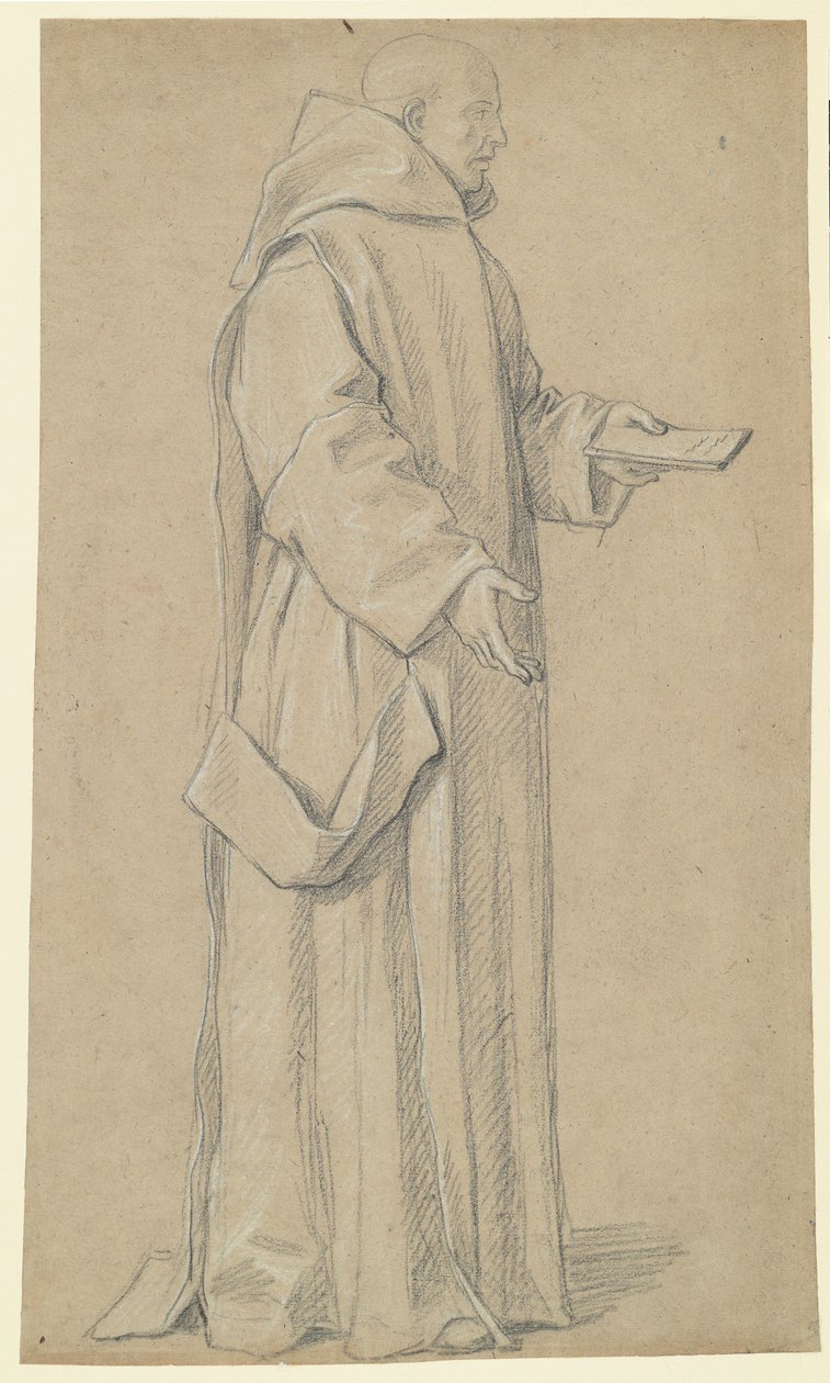 Monge em pé (recto) de Louis Licherie de Beurie
