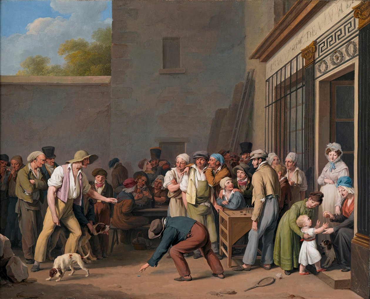 Louis-Léopold Boilly - O jogo do barril de Louis Leopold Boilly