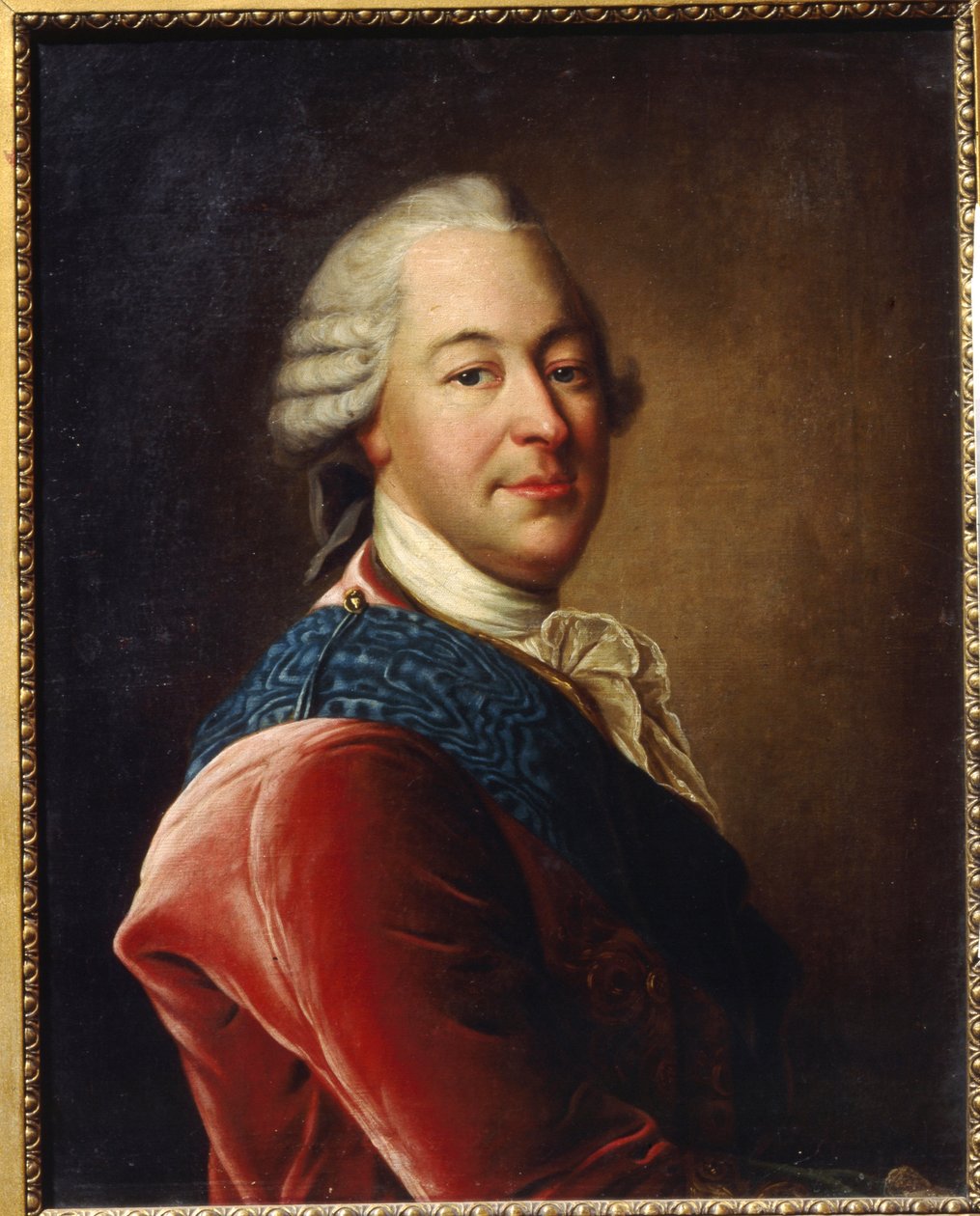 Retrato do Conde Mikhail Illarionovich Vorontsov (1714-1767) (Retrato do Conde M.I.Vorontsov). Pintura de Louis Tocque (1696-1772), óleo sobre tela, meados do século XVIII. Arte francesa, arte rococó. Museu de Arte Regional, Simferopol (Ucrânia) de Louis Tocqué