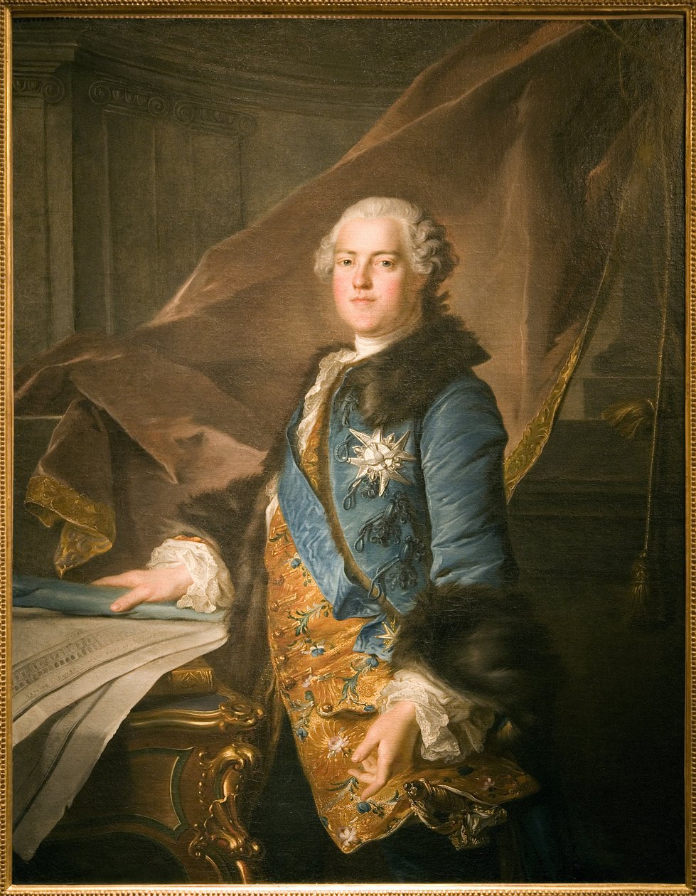 Retrato de Abel Francois Poisson, Marquês de Marigny (1727-1781), Superintendente dos Edifícios do Rei, Pintura a óleo sobre tela de Louis Tocque (1696-1772). Fotografia, KIM Youngtae, Paris, Musee Carnavalet. de Louis Tocqué