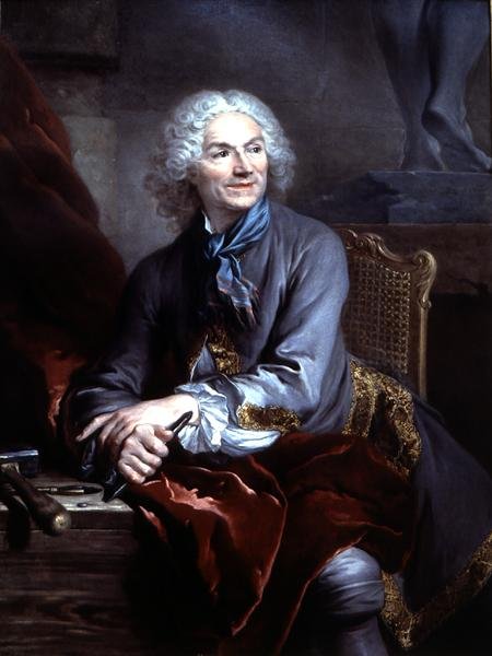 Retrato de Jean Louis Lemoyne (1665-1755) (óleo sobre tela) de Louis Tocqué