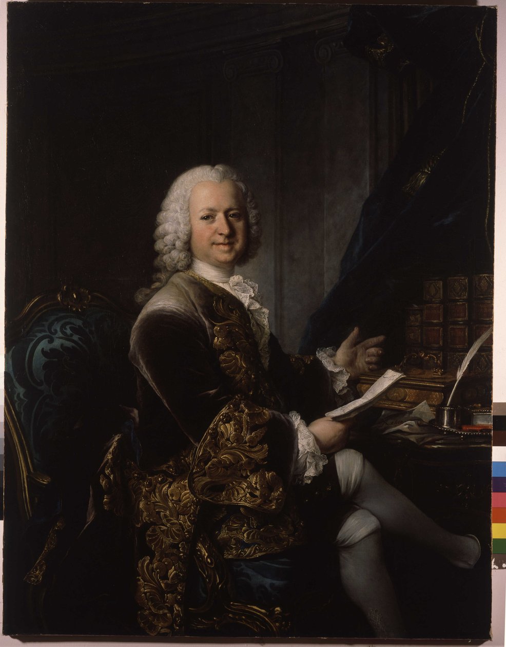 Retrato de Louis Phelypeaux, Conde de Saint Florentin, Marquês e Duque de La Vrilliere (1705-1777), estadista francês de Louis Tocqué
