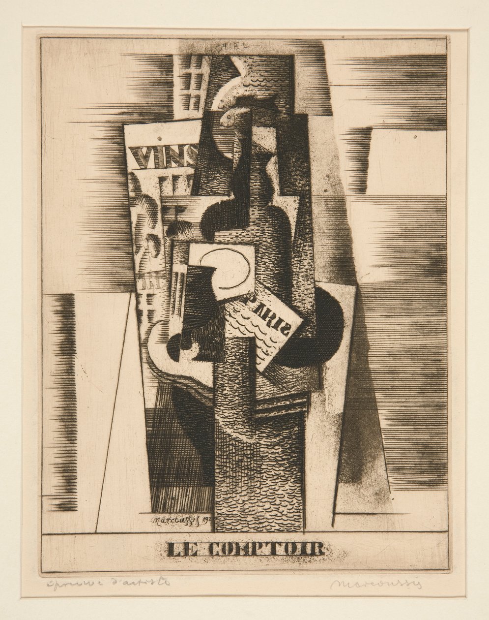O balcão de Louis Marcoussis