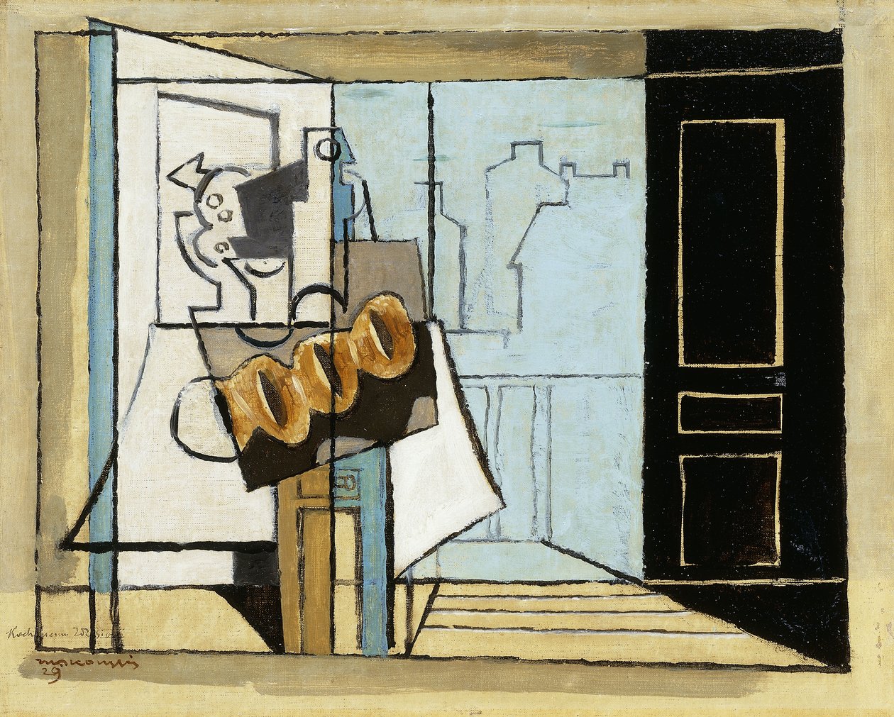 Segunda-feira, a janela aberta; Segunda-feira, a Janela Aberta, 1929 de Louis Marcoussis