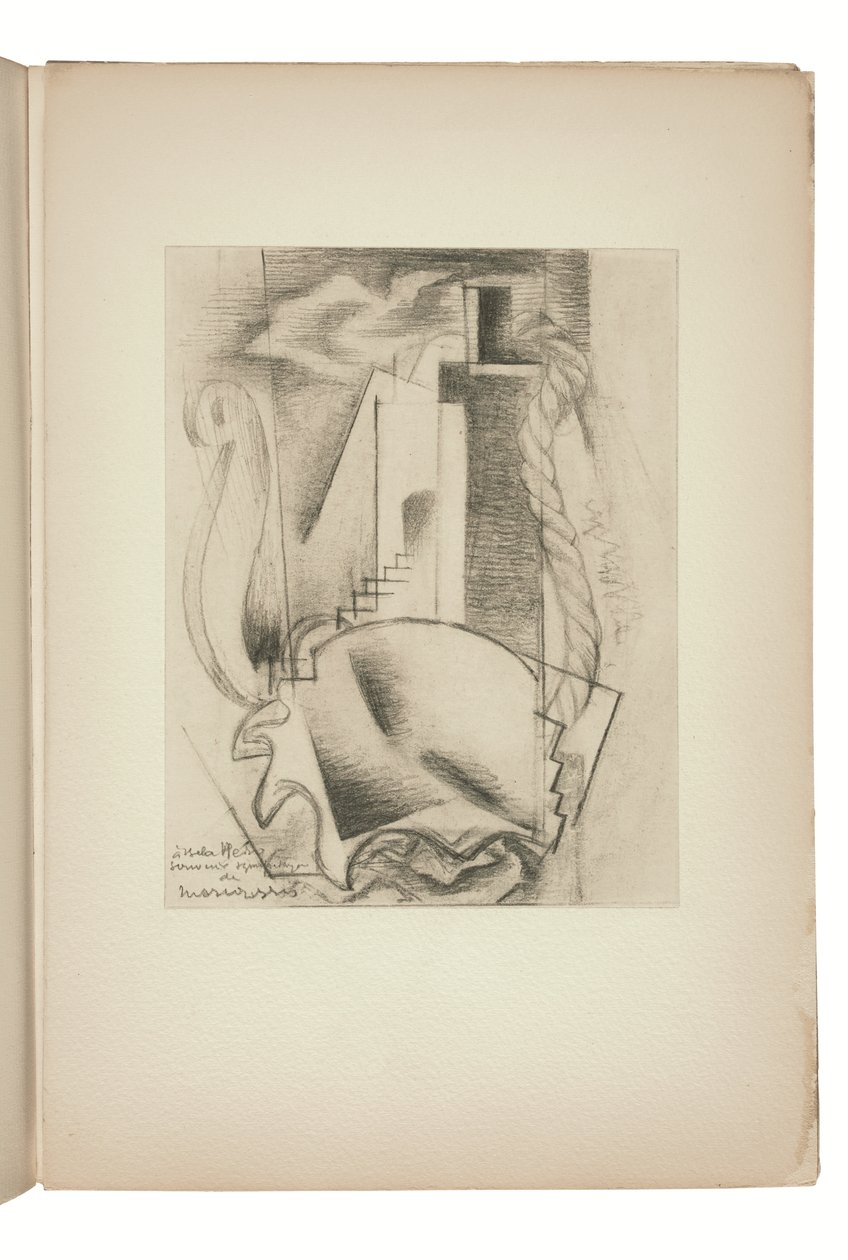 Página de Indicateur des chemins de cœur Paris, publicado por Jeanne Bucher de Louis Marcoussis