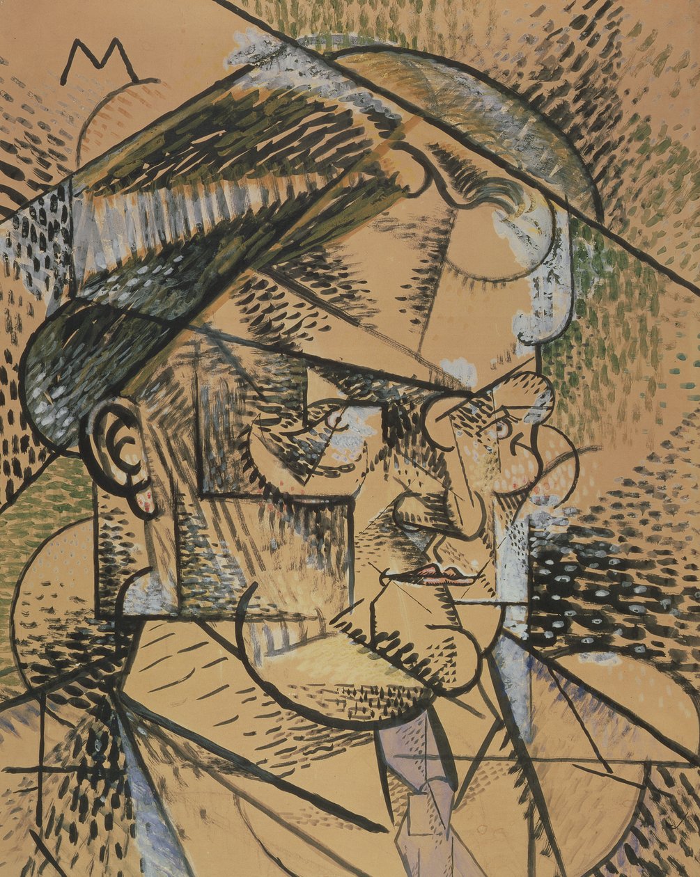 Retrato de Edouard Gazanion, 1912 de Louis Marcoussis