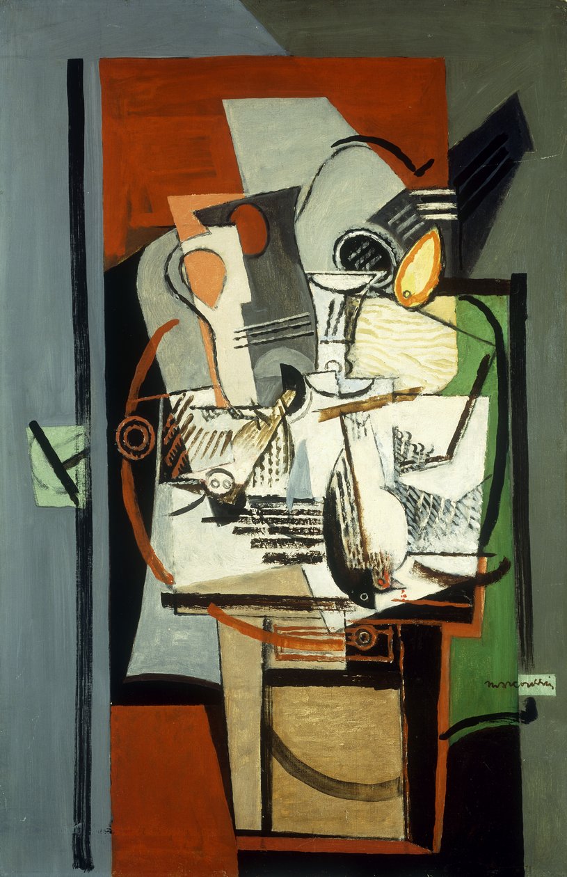 Ainda vida; Nature Morte, c.1930 de Louis Marcoussis