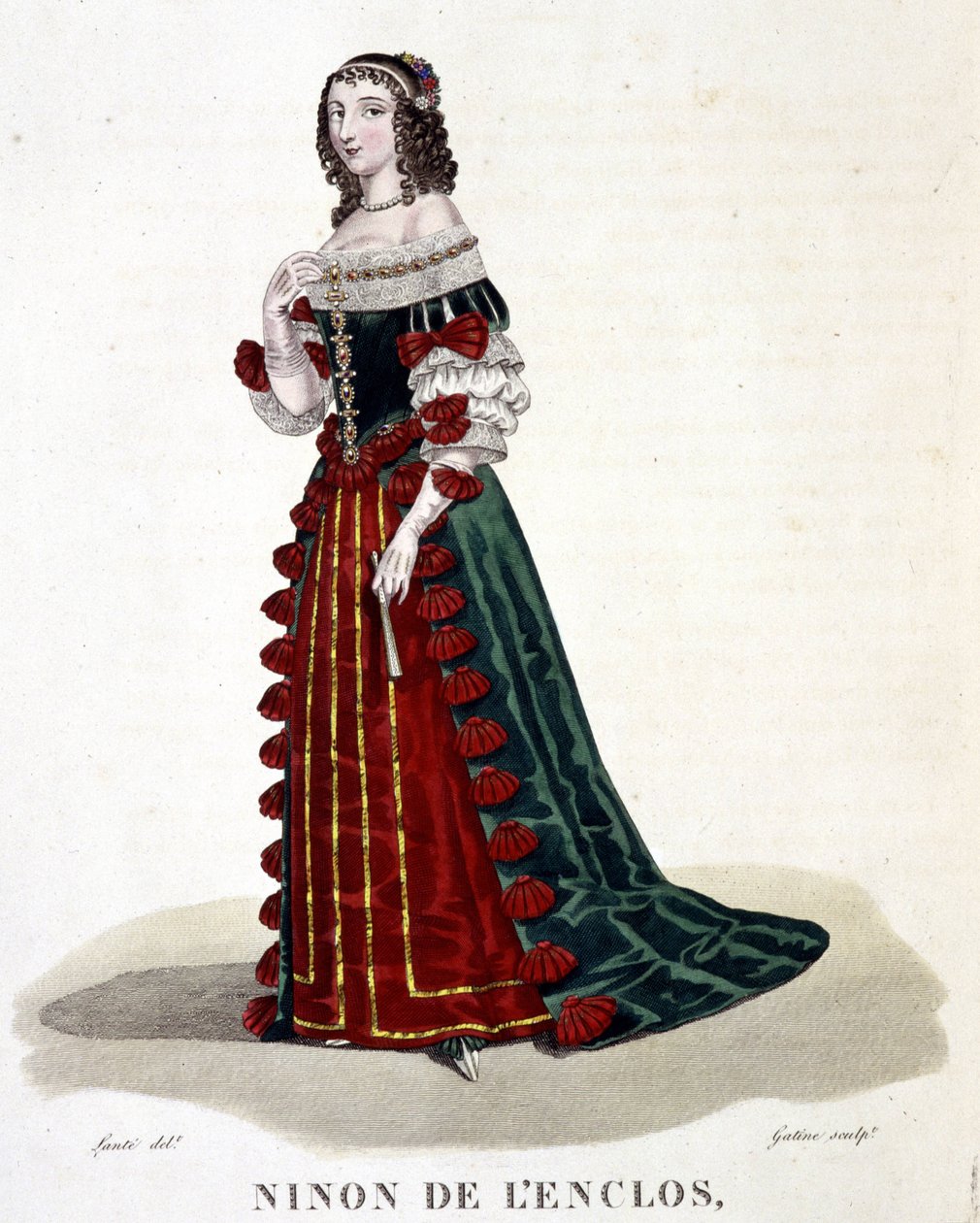 Anne "Ninon" do Enclos (ou Ninon de Lenclos ou Ninon de Lanclos) de Louis Marie Lante
