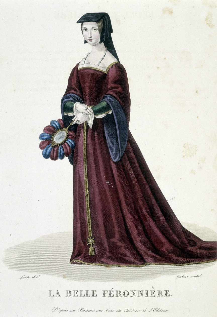 La Belle Féronnière na "Galerie francaise des femmes célèbres de Louis Marie Lante