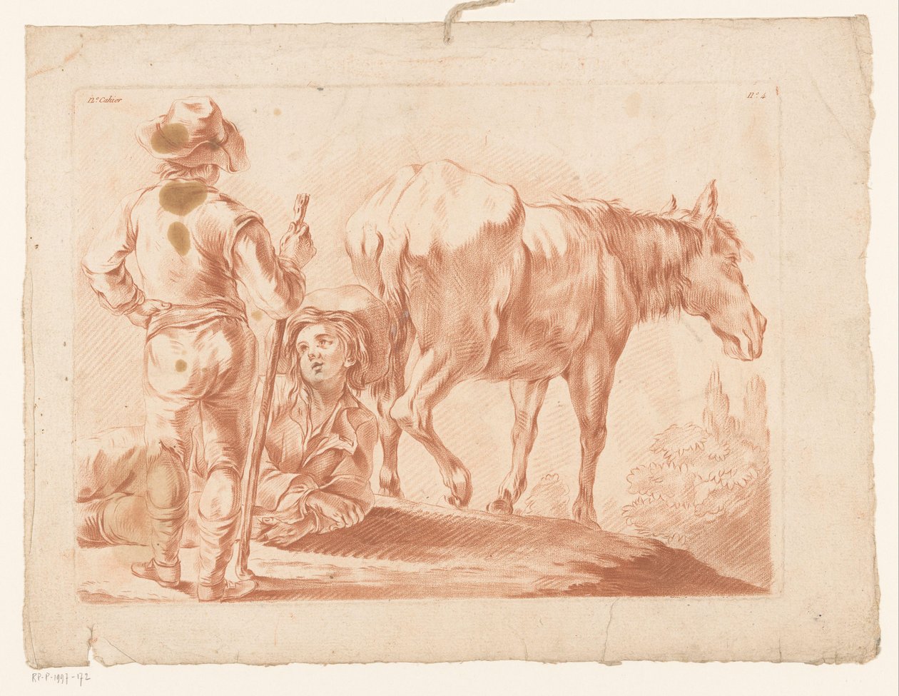 Dois rapazes com um cavalo de Louis Marin Bonnet (possibly)
