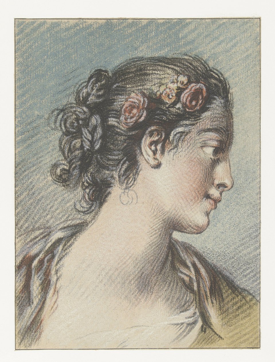 Busto de uma jovem mulher
Tête d