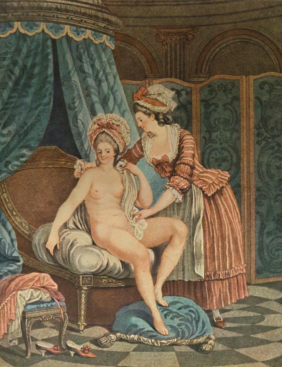 Le Bain, O Banho, c1765-1790, 1913 de Louis Marin Bonnet