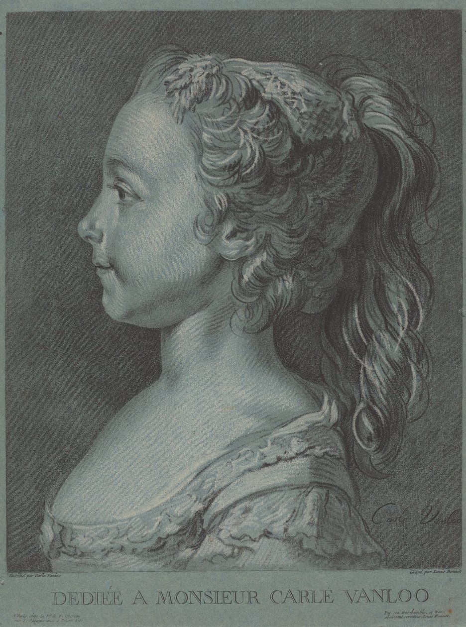 Marie-Rosalie Vanloo, c. 1764. de Louis Marin Bonnet