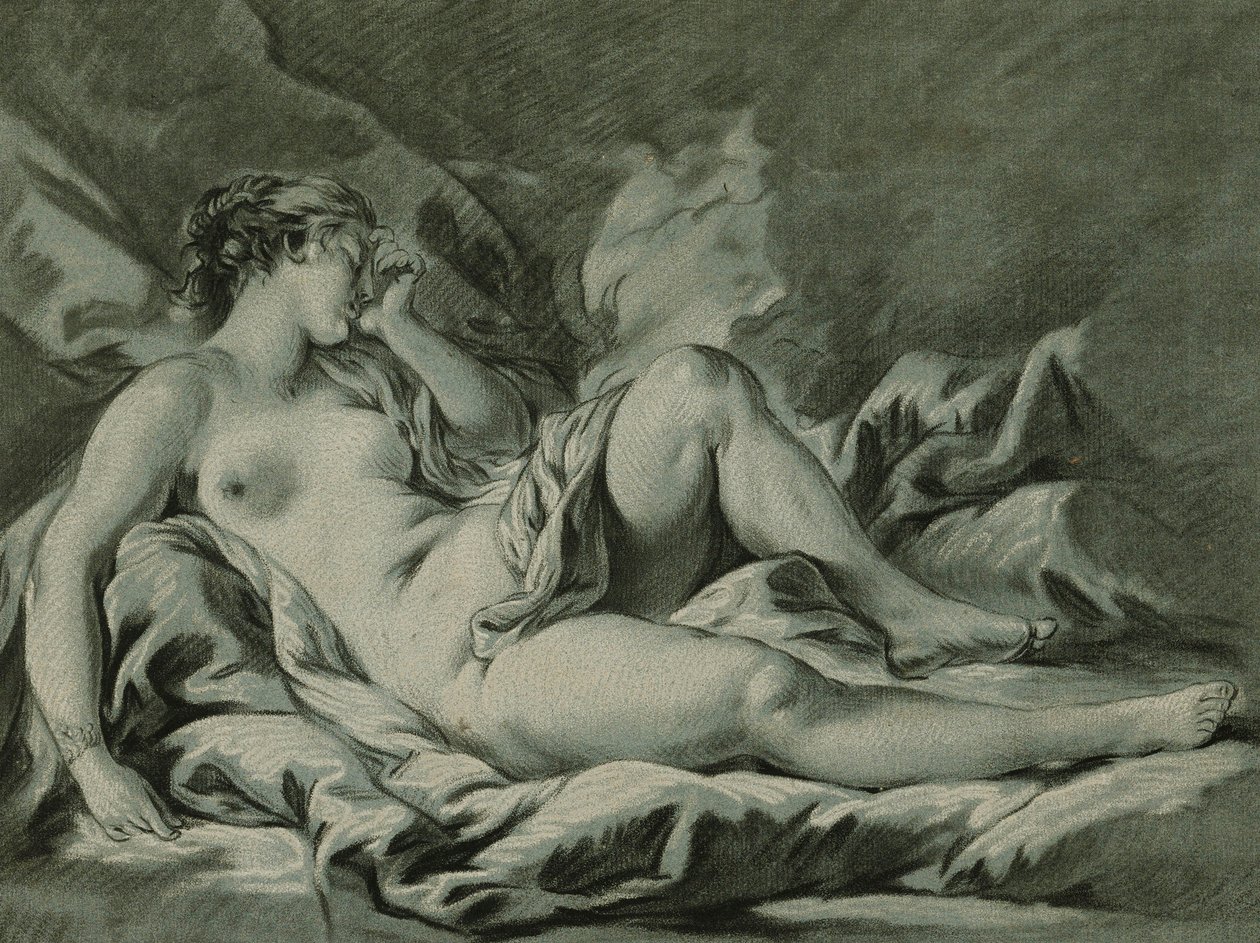 Venus Sleeping, depois de François Boucher; O sono de Vênus, depois de François Boucher, 1771 de Louis Marin Bonnet