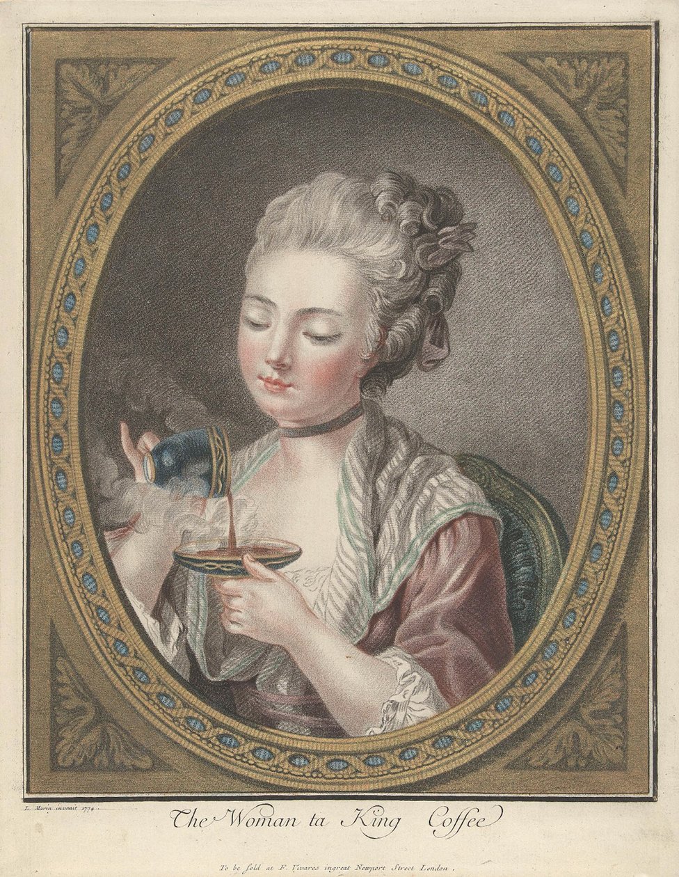 Mulher tomando café de Louis Marin Bonnet