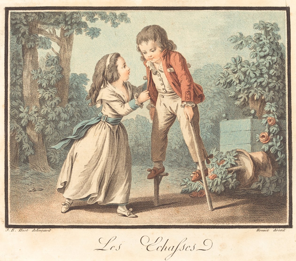 As palafitas de Louis Marin Bonnet after Jean Baptiste Hüet, I