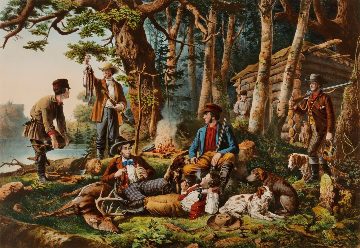 Acampar. "Alguns do tipo certo" de Louis Maurer