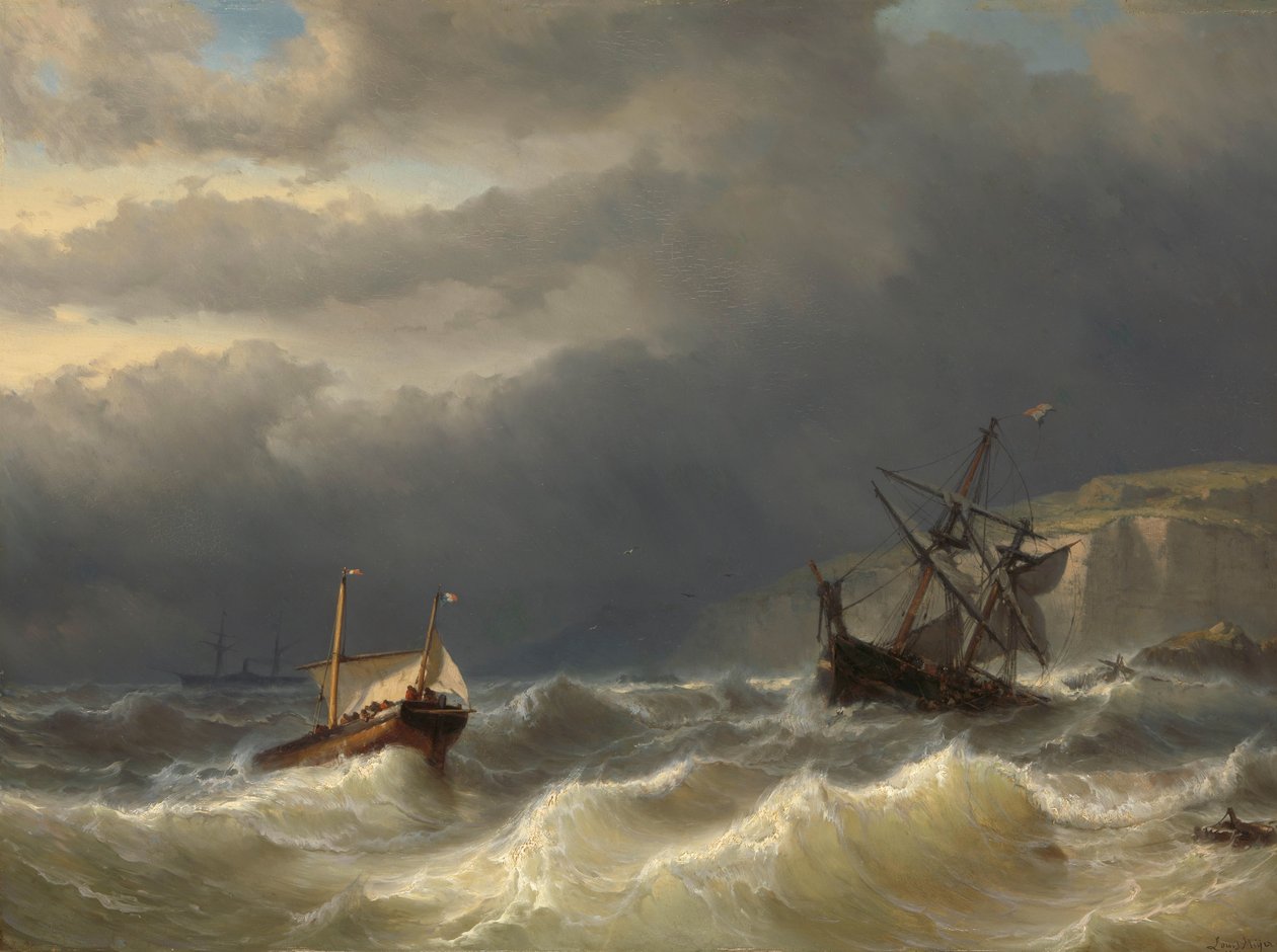Tempestade no Estreito de Dover de Louis Meijer