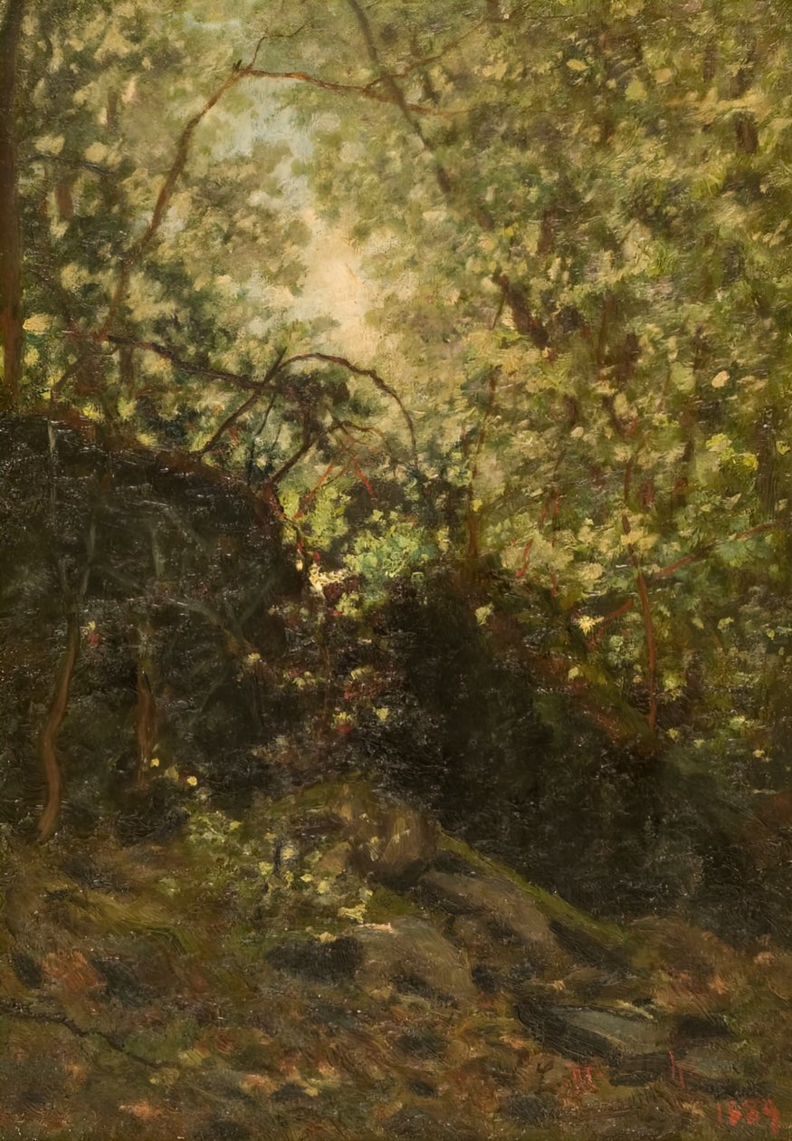 Night Through Forest, 1889. de Louis Michel Eilshemius
