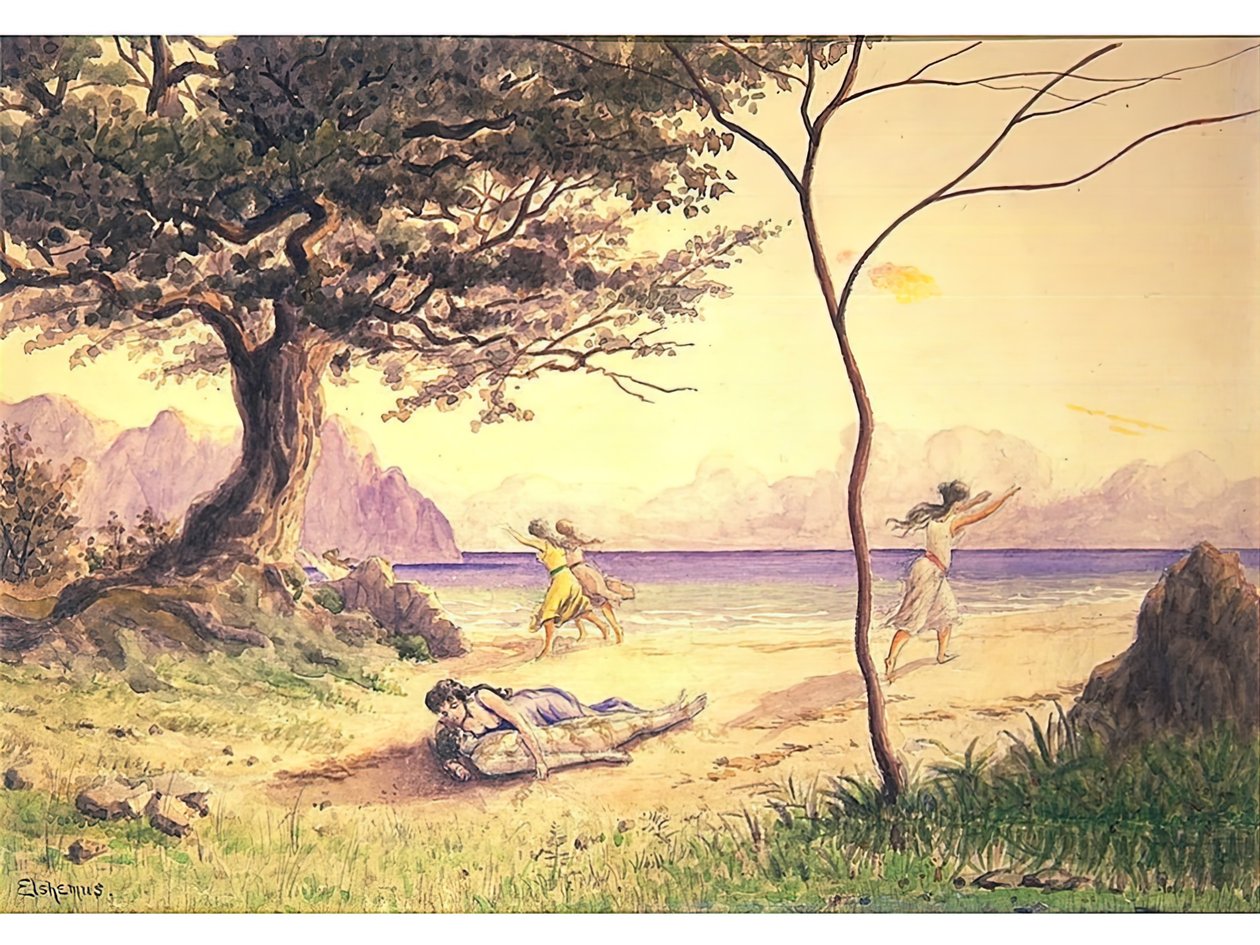 The Rescue, c. 1900. de Louis Michel Eilshemius