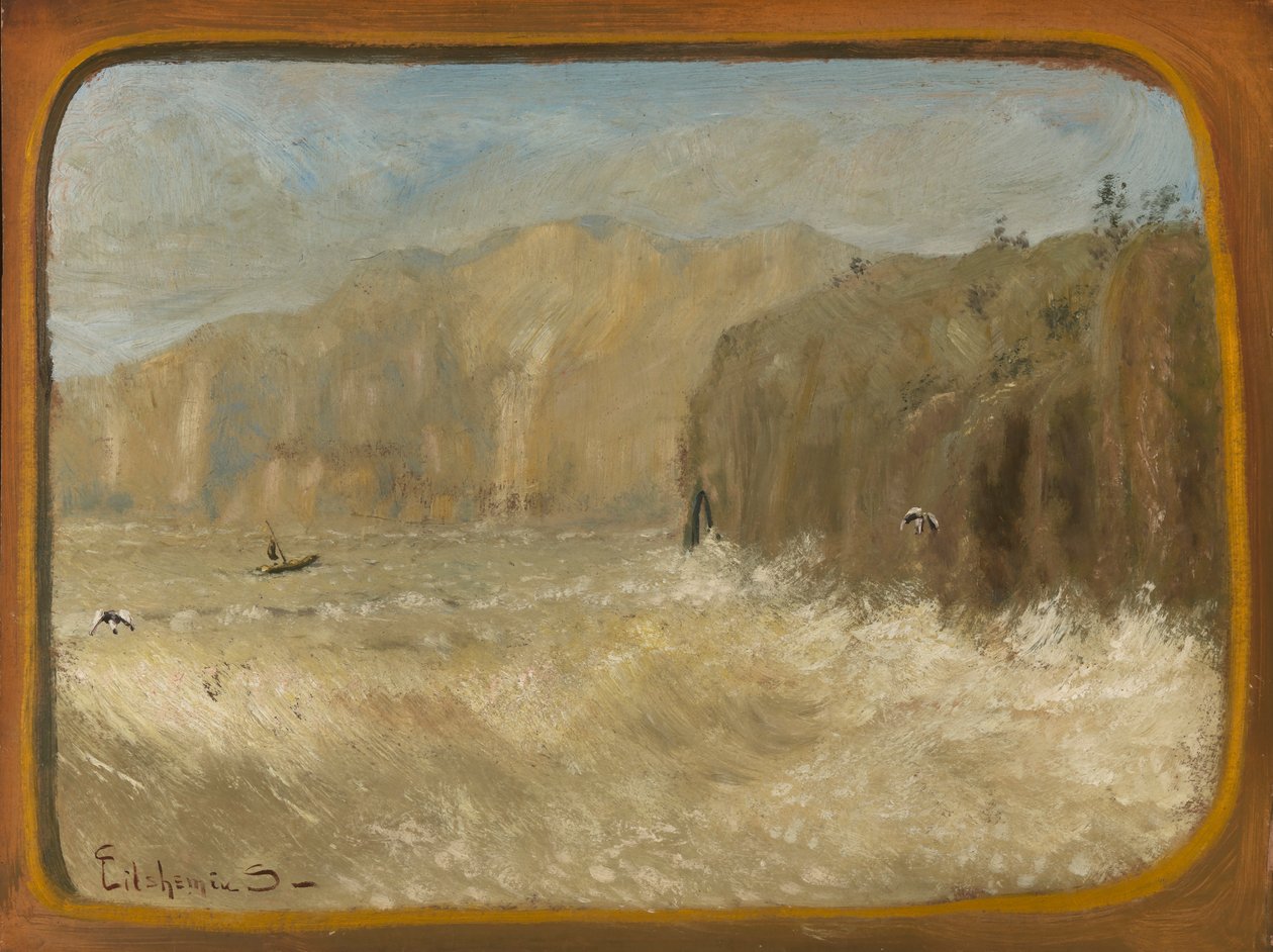 Two Gulls and Cliffs, ca. 1913-1921. de Louis Michel Eilshemius