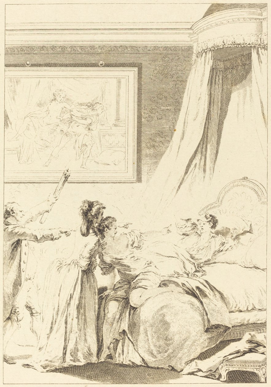 Le gascon puni de Louis Michel Halbou and Antoine Jean Duclos after Jean Honoré Fragonard