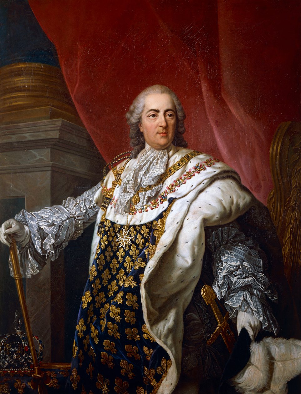 Retrato de Luís XVI de França (Versailles de Louis Michel van (after) Loo