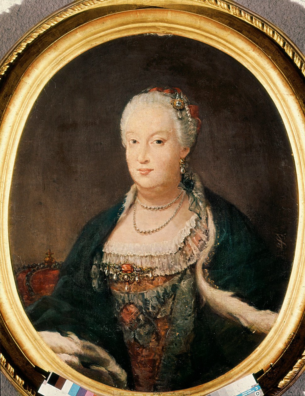 Barbara de Bragança (1711-1758), Rainha de Espanha (1746-1758) esposa de Fernão VI de Louis Michel van Loo