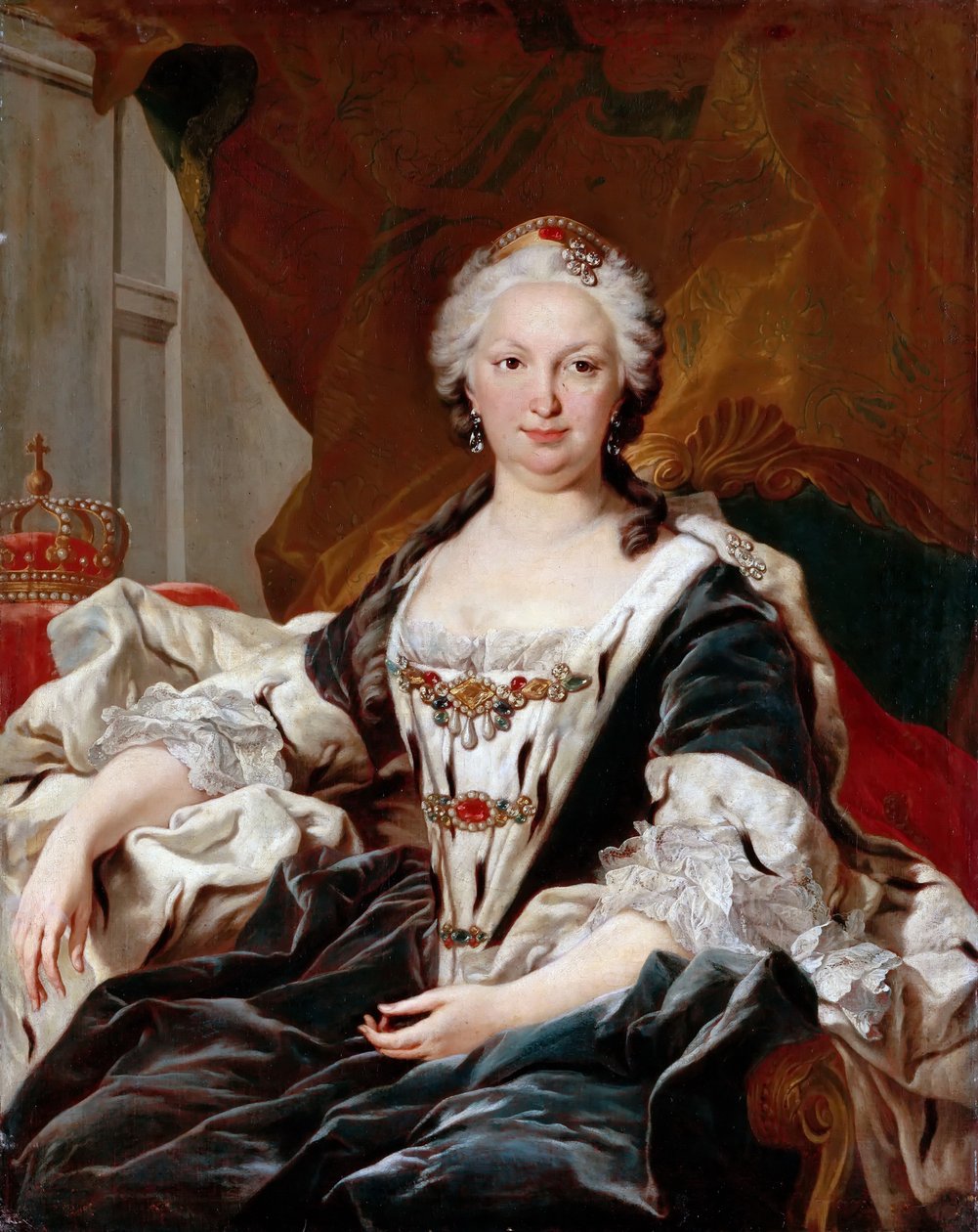 Elisabeth Farnese 1692-1766, rainha da Espanha de Louis Michel van Loo