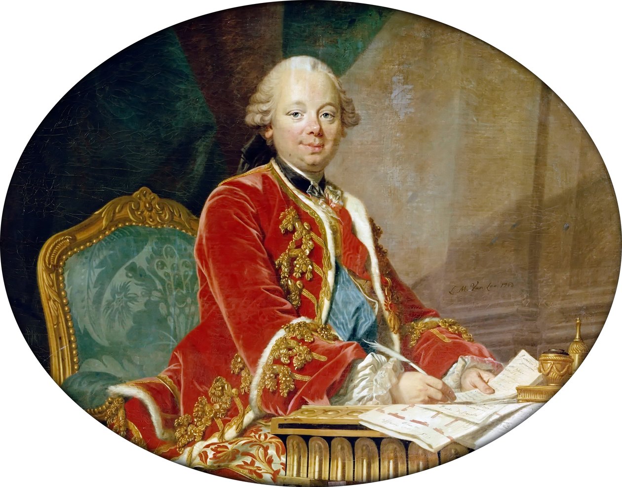 Étienne-François, duque de Choiseul-Stainville (1719-1785) de Louis Michel van Loo