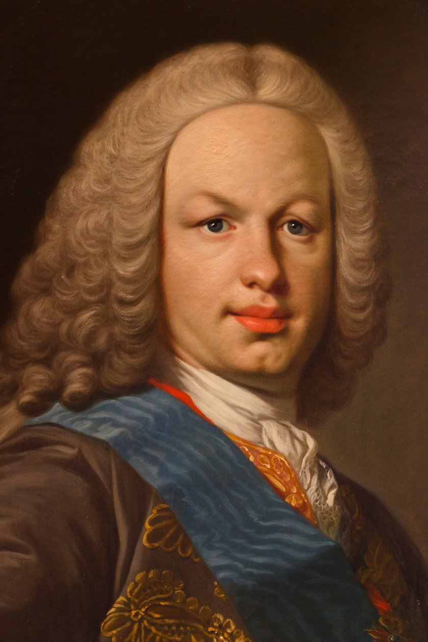 Fernando VI (detalhe) de Louis Michel van Loo