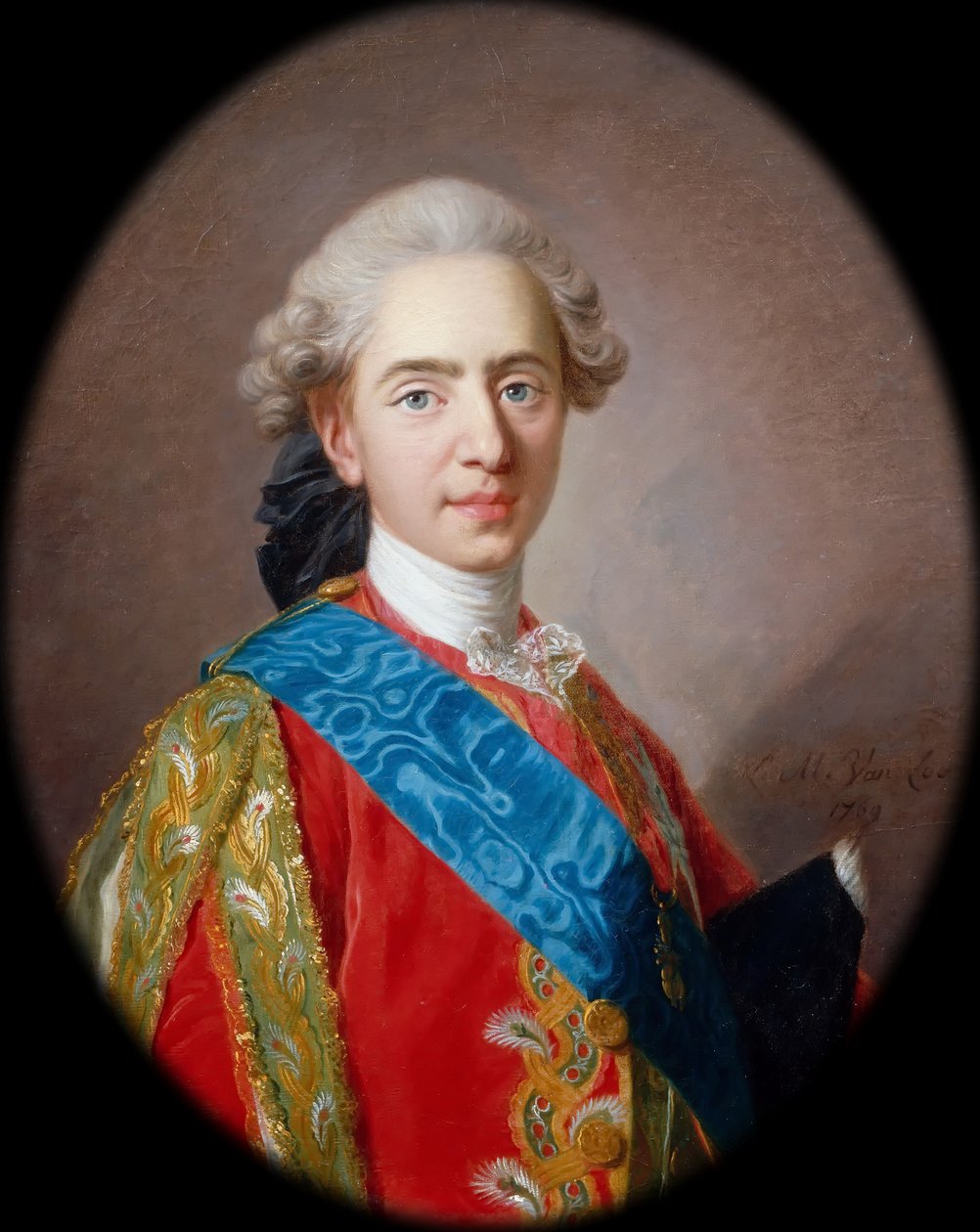 Louis-Auguste, duque de Berry 1754-1793, futuro Louis XVI, rei da França de Louis Michel van Loo