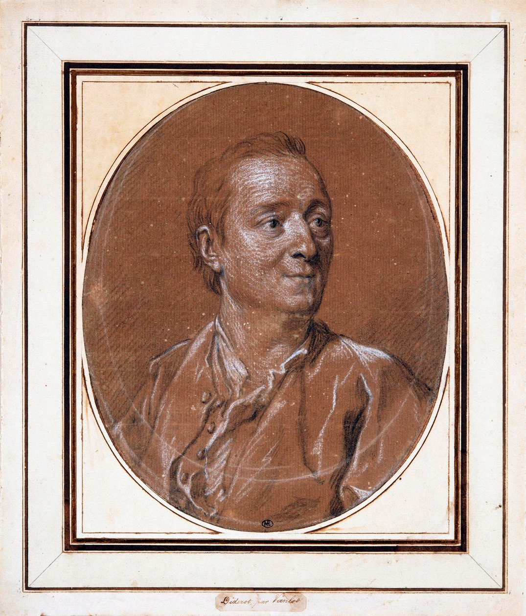 Retrato de Denis Diderot 1713-1784, 1767. de Louis Michel van Loo