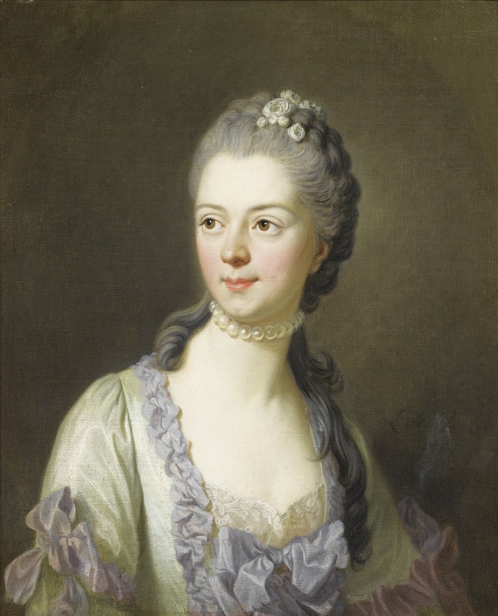 Retrato de Ekaterina Dmitrievna Golitsyna 17201761, nascida Cantemir, 1764 de Louis Michel van Loo
