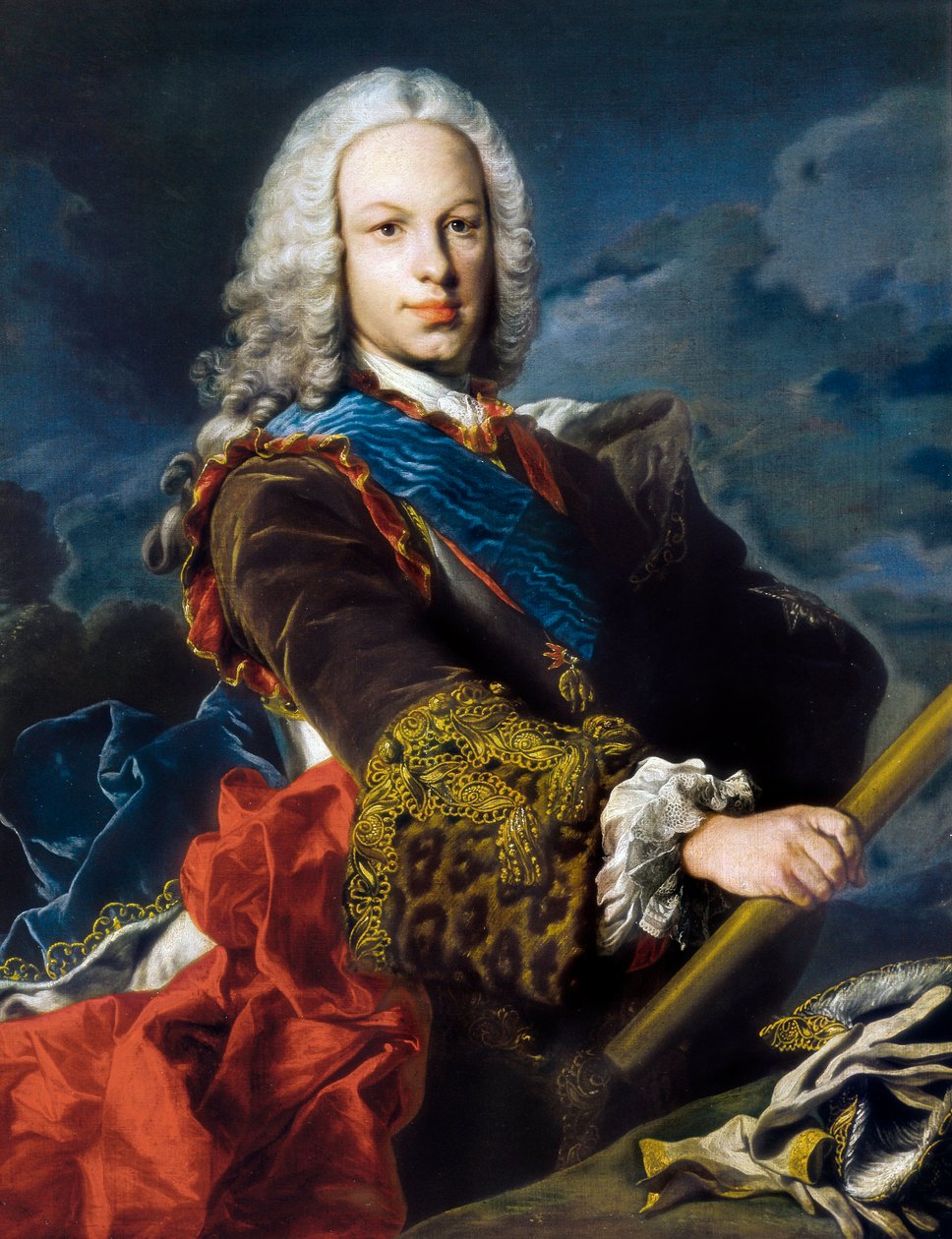 Retrato de Fernando VI de Espanha, chamado o Sábio (1713-1759) de Louis Michel van Loo