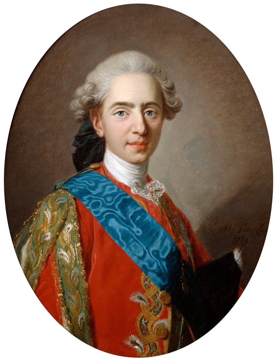 O duque de Berry, mais tarde rei Luís XVI, 15 anos, c1769 de Louis Michel van Loo
