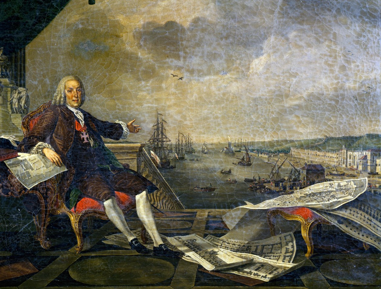 Portrait of Sebastiao Jose de Carvalho e Melo de Louis Michel van and Vernet Claude Joseph Loo