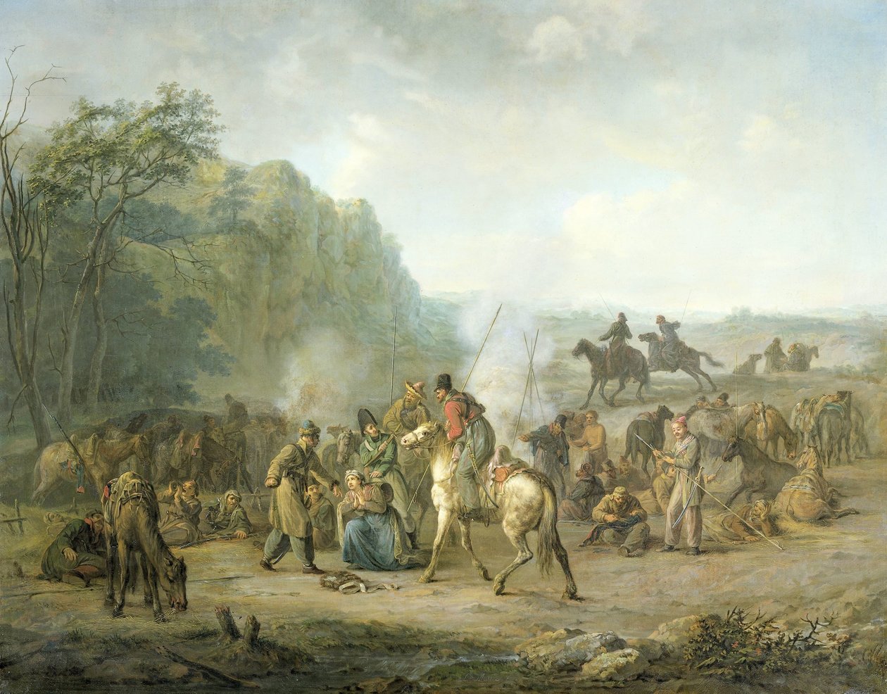 Bivouac cossaco, 1813 de Louis Moritz