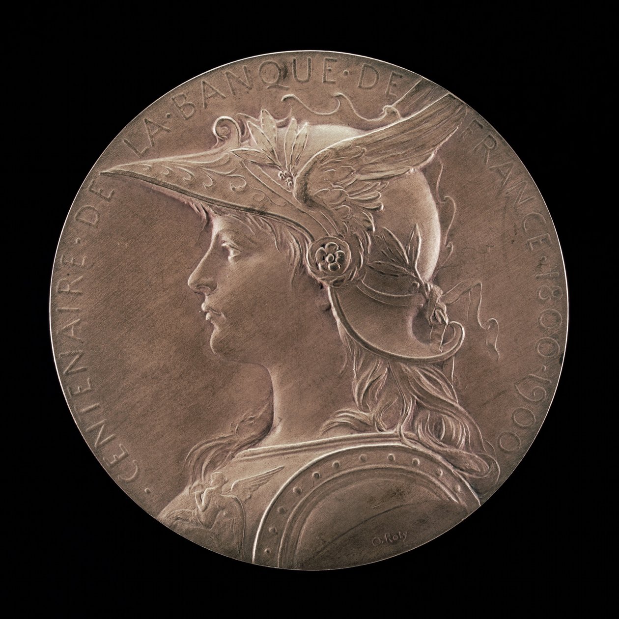 Centenário do Banco da França, 1800-1900 [anverso], 1900. de Louis Oscar Roty