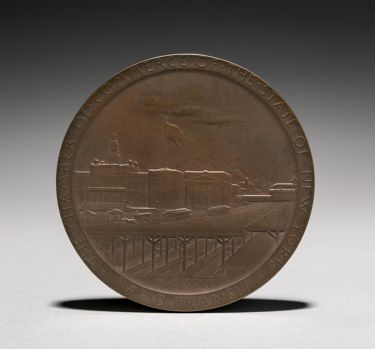 Medalha: Abram Stevens Hewitt reverse, 1875-1925. de Louis Oscar Roty