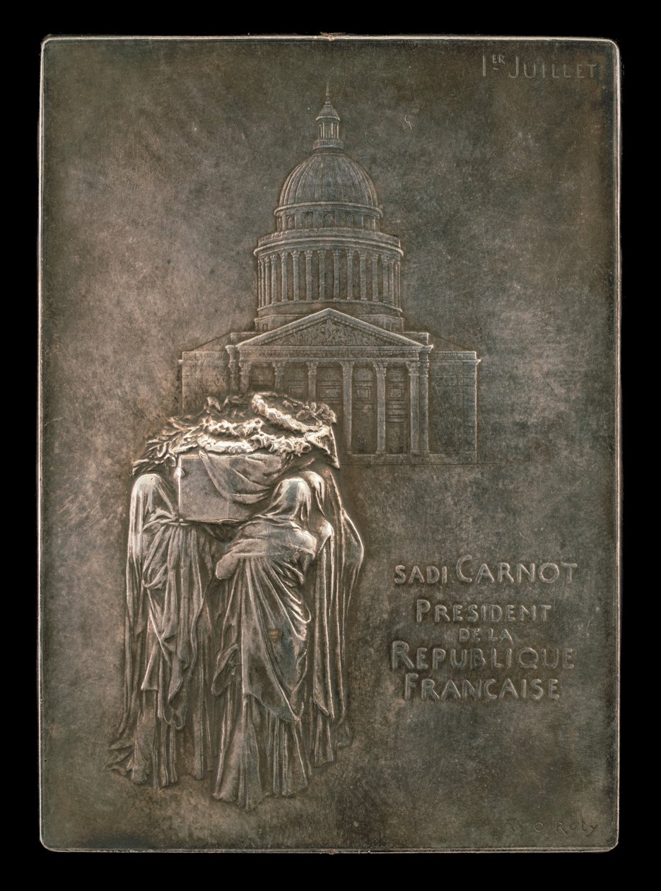 O Corpo do Presidente Sadi Carnot Borne ao Panthéon [anverso], 1894. de Louis Oscar Roty