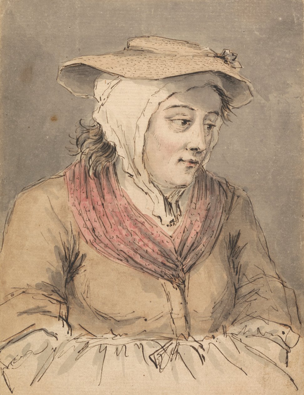 Uma Pescadora, Mãos debaixo do Avental de Louis Philippe Boitard