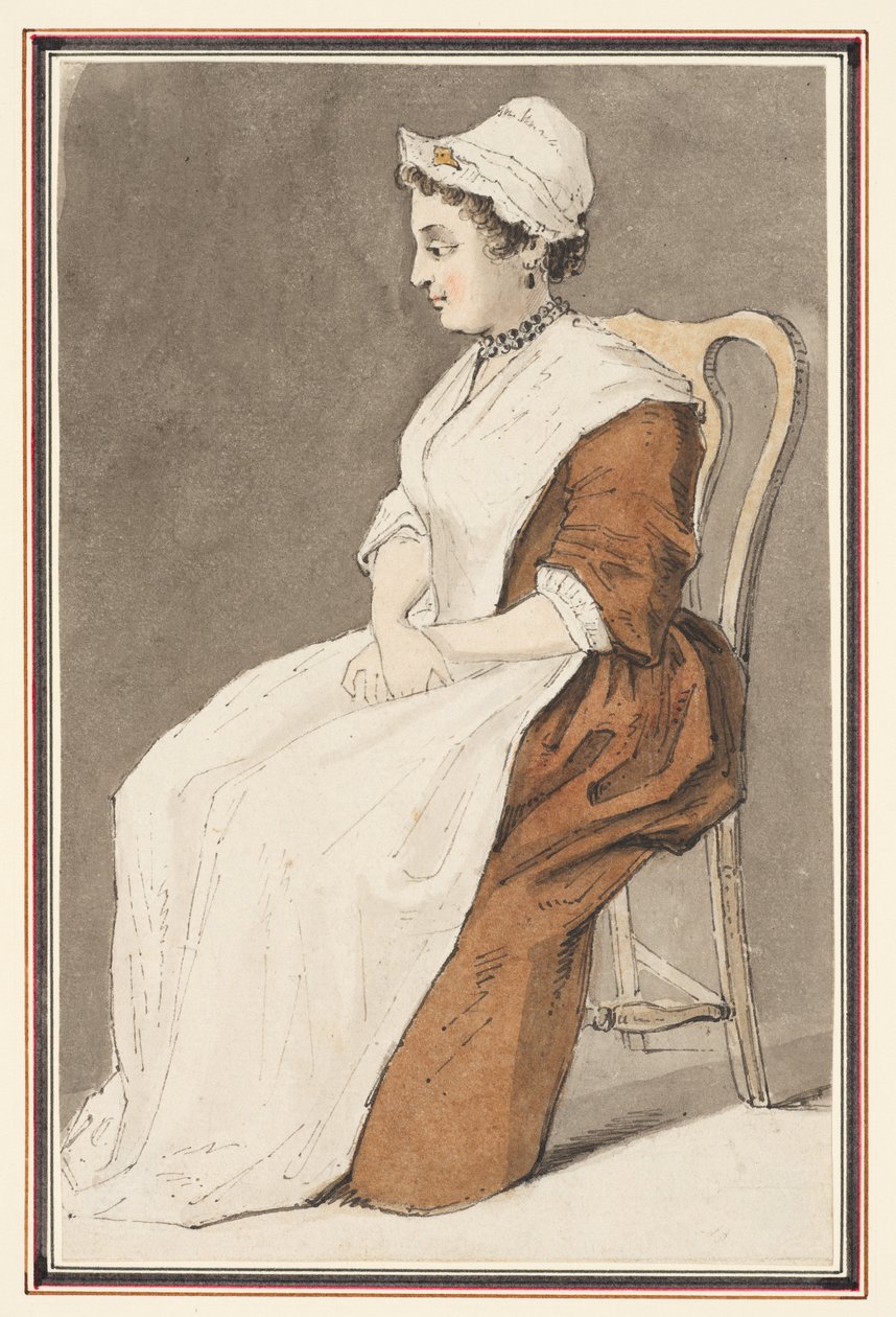 Mulher sentada de Louis Philippe Boitard